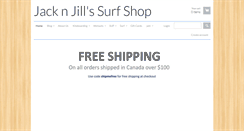 Desktop Screenshot of jacknjillssurfshop.com
